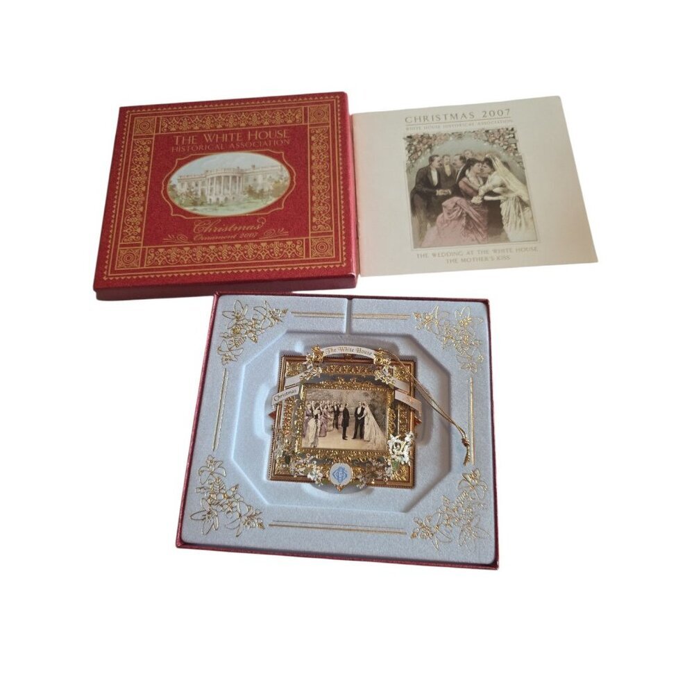 White House Historical Assoc 2007 Ornament Wedding Box Vintage